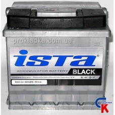 Аккумулятор ИСТА Блэк (ISTA Black) 6СТ - 50 A1 Евро
